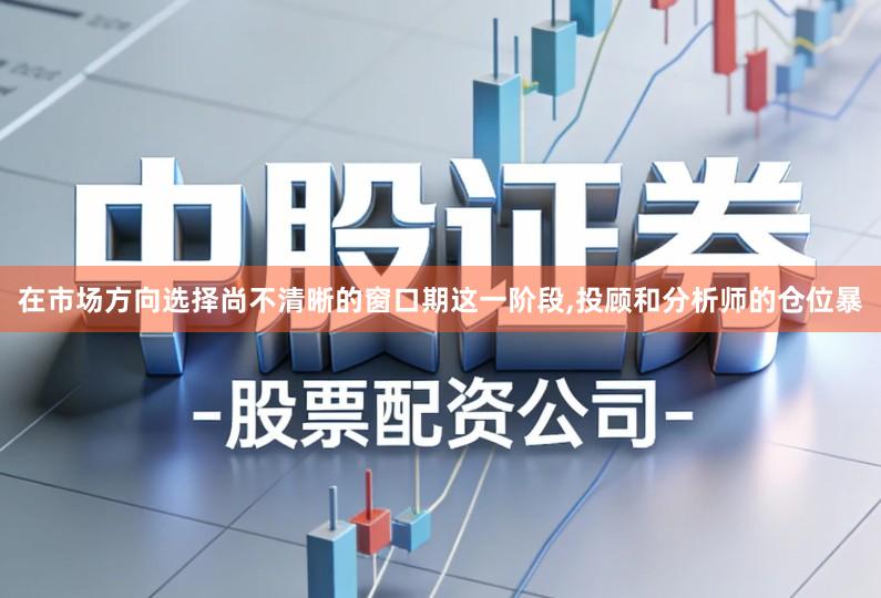 在市场方向选择尚不清晰的窗口期这一阶段,投顾和分析师的仓位暴